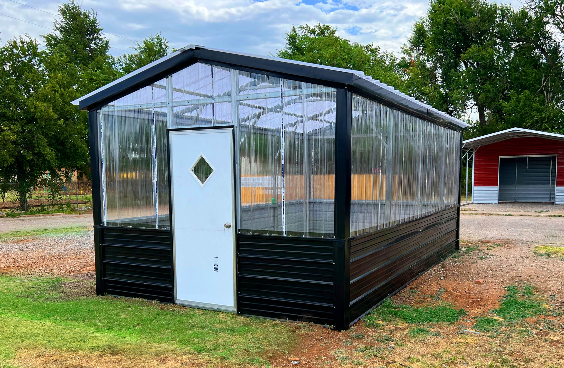 12x20 Deluxe Steel Frame Polycarbonate Greenhouse