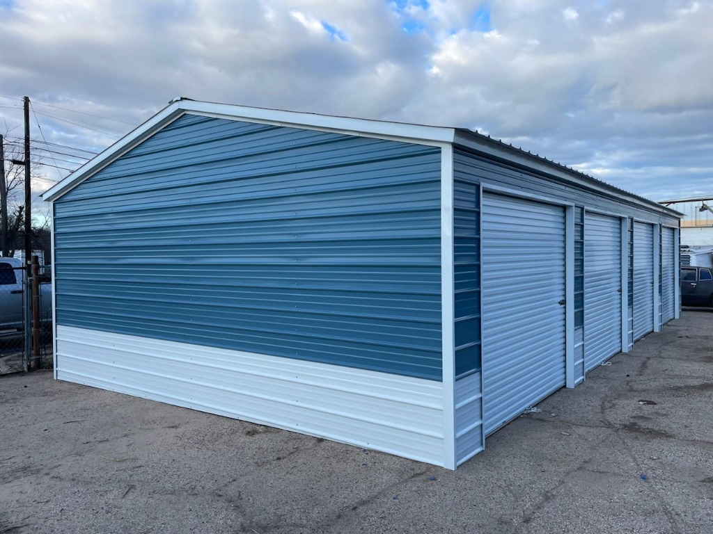 24x40x9 Metal Building Multi-Door Storage and Garage