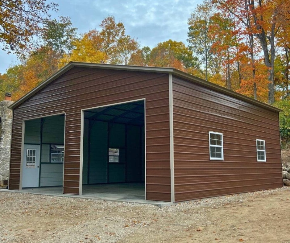 30x30x10 Metal Building Double-Bay Shop
