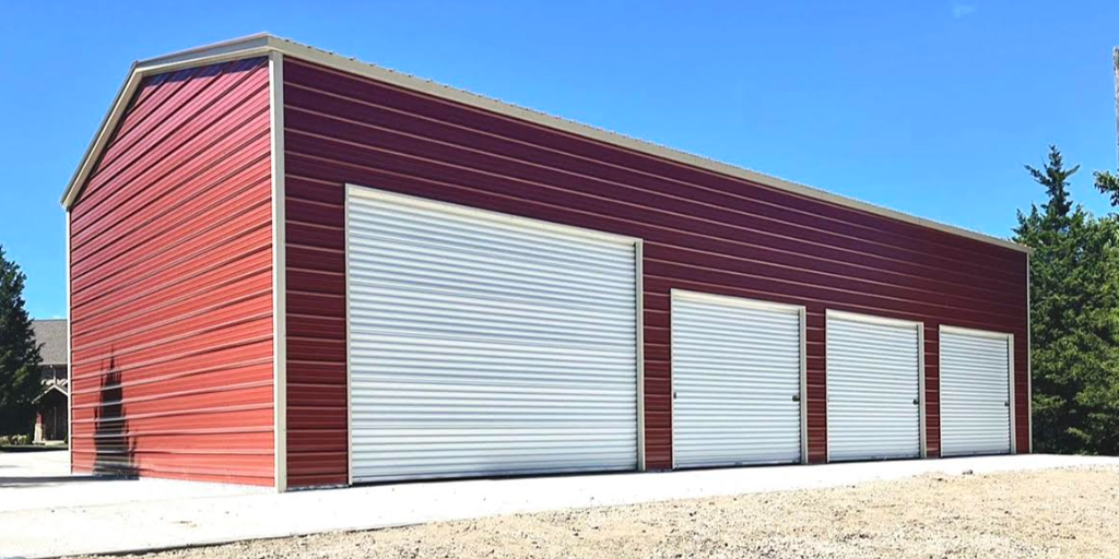 30x50x12 Metal Building Multi-Bay Commercial Workshop