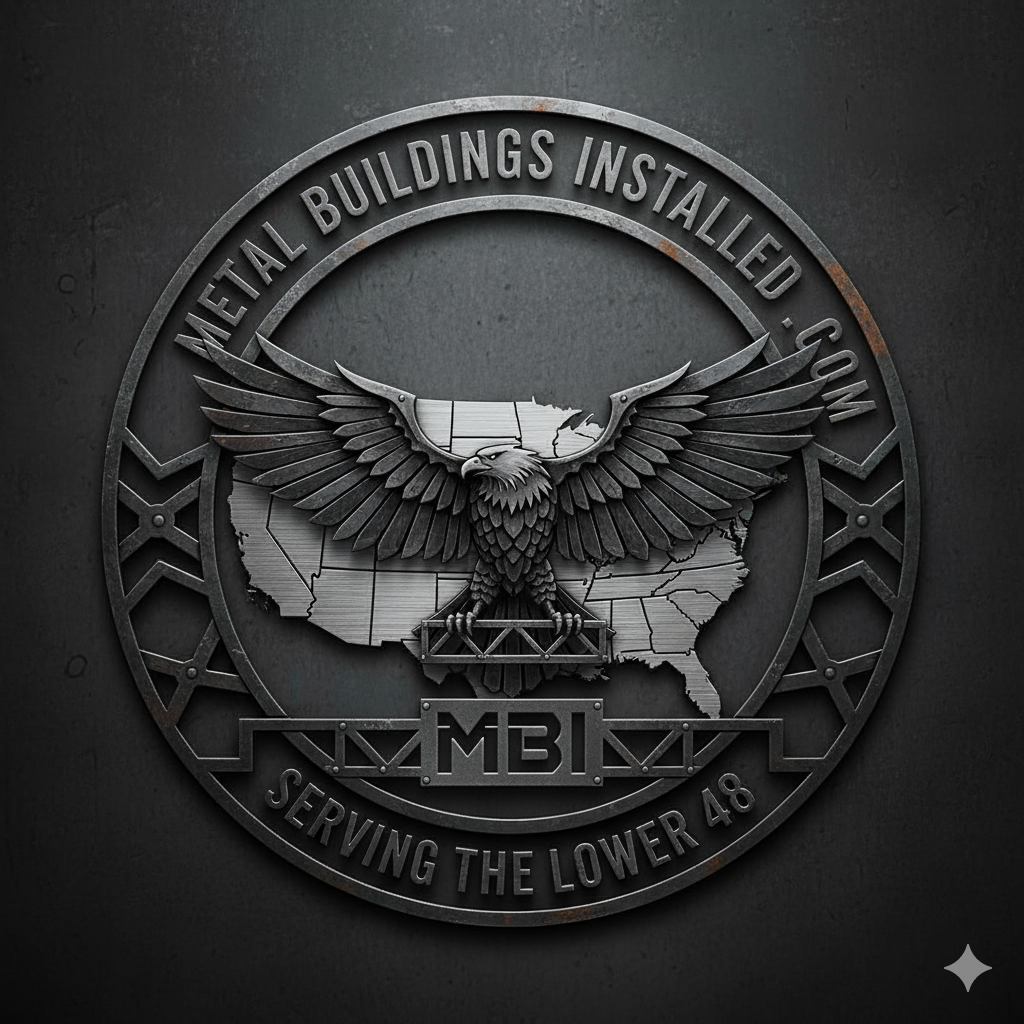 metal buildings installed logo